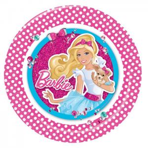 8 paper plates 23cm - barbie - we fiesta