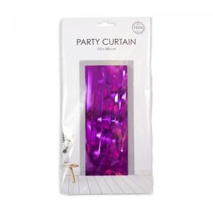 Party curtain 100x240cm - flame retardent - purple - we fiesta
