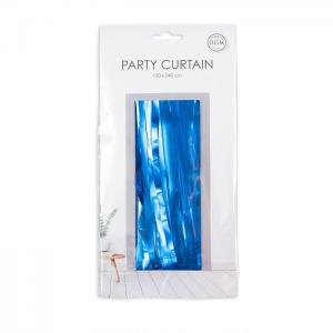 Party curtain 100x240cm - flame retardent - blue - we fiesta