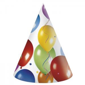 6 paper hats - balloons fiesta - we fiesta