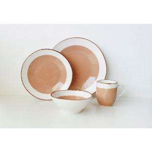 Set of 16pcs - brown - eqc ceramics