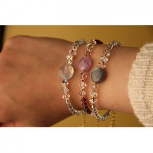 Swarovski Bracelet With Perhnite Stone - Blombary Design