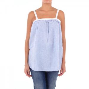 Sky-colored local sleeveless top