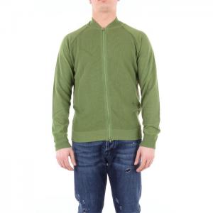 Heritage sweater with green zip