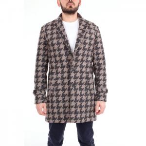 Koon outerwear long men anthracite and beige