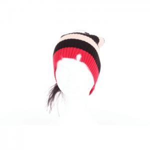 Guardaroba hat women beige black and red