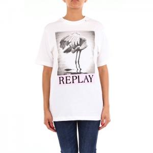 Replay white short sleeve t-shirt