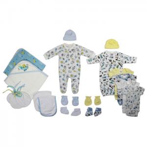 Bambini Newborn Baby Boy 19 Pc Layette Baby Shower Gift Set