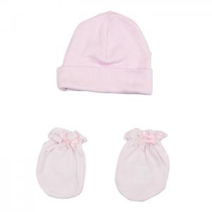 Bambini girls' cap and mittens 2 piece set