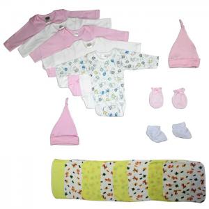 Bambini newborn baby girl 17 pc layette baby shower gift set