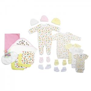 Bambini Newborn Baby Girls 21 Pc Layette Baby Shower Gift Set