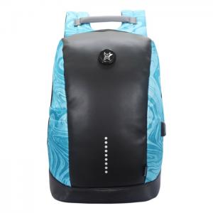 Arctic fox slope anti theft backpack with usb charging port 15 inch laptop backpack blue - arctic fox