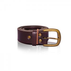 Musa leather belt ( dark brown )  - wazawazi