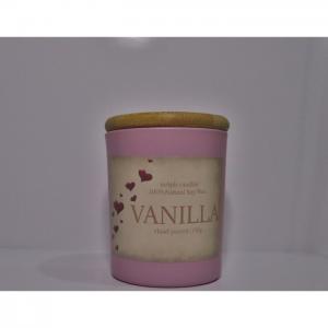 Maple candles pink jar  vanilla - maple candles