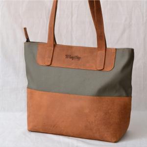 Leather & Canvasbag  WL01 - Wanjiline Leather
