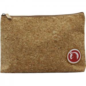 Large cosmetic bag made of natural cork - unicorn