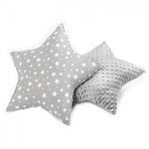Star pillow - gray stars - sensillo
