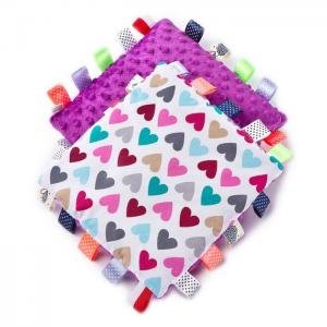 Cuddly pillow - lavender hearts - sensillo