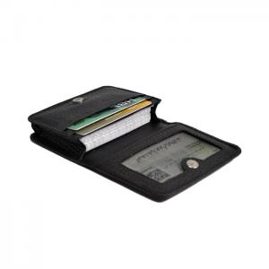 50 Cards Holder With Button Closure - Black - DAB