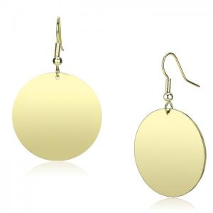 Lo2705 - gold iron earrings with no stone - alamode