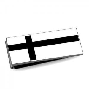 Tk2090 - high polished (no plating) stainless steel money clip with no stone - alamode
