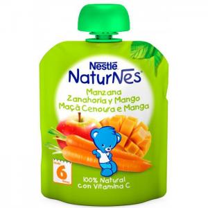 Nestlé pouches naturnes apple carrot and mango