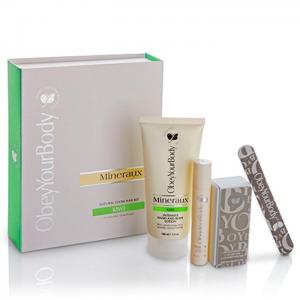 Natural glow nail kit kiwi - mineraux collection - obey your body