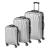 Princess Travellers JAMAICA Luggage Trolley Bag Silver Set Of 3 - Princess Traveller