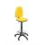 Office stool Ayna bali yellow parquet wheels