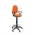 Office stool Ayna bali orange fixed arms