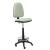 Office stool Ayna bali light gray parquet wheels