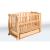"NATALI" Cot on Bearing with Dropside and Drawer (600*1200)(beech) - TM Goydalka