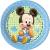 8 Paper Plates 23Cm - Baby Mickey - WE FIESTA