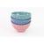 Set of 6 Cereal Bowls Assorted colors - EQC Ceramics