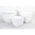 Set of 3 Salad Bowls White - EQC Ceramics