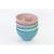 Set of 4 Cereal Bowls Assorted colors - EQC Ceramics