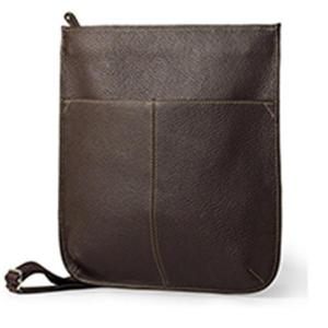 Leather men's messenger bag - pierotucci