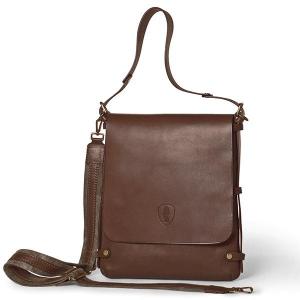 Men's leather messenger bag - pierotucci