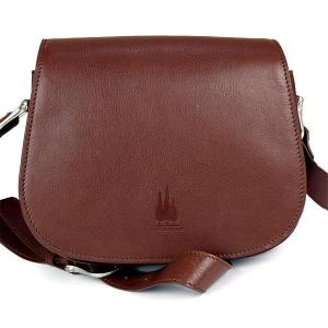 Crossbody bag with flap in leather - pierotucci