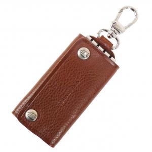 Key Case in Leather With Hook Clasp - Pierotucci