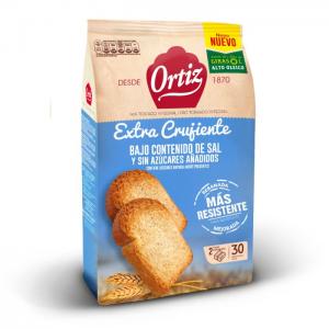 Ortiz toasted bread low salt content and no added sugars, 30 slices, 324gr - bimbo