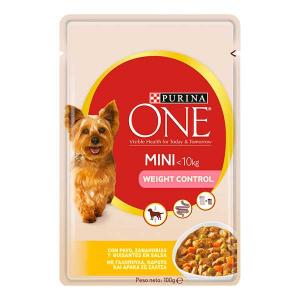 ONE MINI Dog Weight Control Turkey, Carrot and Peas in Sauce 100g - Purina