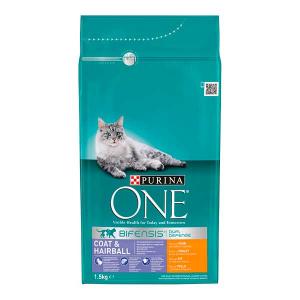 ONE Bifensis Hair and Hair Balls rich in Chicken and Cereals 1.5kg - Purina