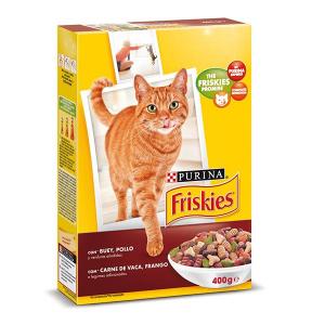 FRISKIES Adult Cat with Ox, Chicken and Vegetables 400g - Purina