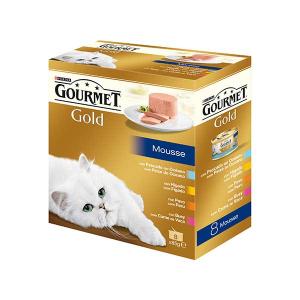 GOURMET GOLD Mousse Pack Assortment 8x85g - Purina