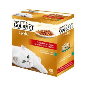 GOURMET GOLD Snacks in Sauce Pack Assortment 8x85g - Purina