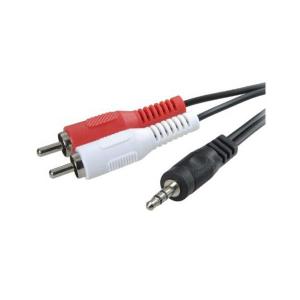 3GO JACK 3.5 M Cable to 2XRCA M 2M