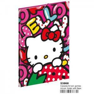 Folder A4 Rubber Ex. Hk Sweetness - Hello Kitty - Montixelvo