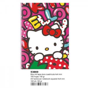 A4 Pad 100H.Hk Sweetness Hardcover - Hello Kitty - Montixelvo