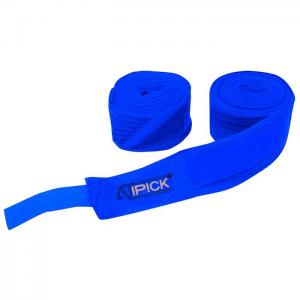 Pair cotton bandages for boxing 5m x 5 cm - blue - atipick